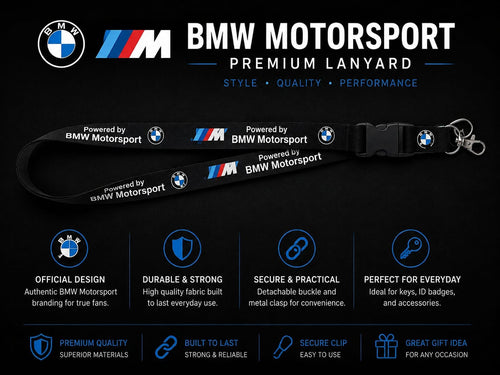 BMW Motorsport Premium Lanyard | Keys Locksmith
