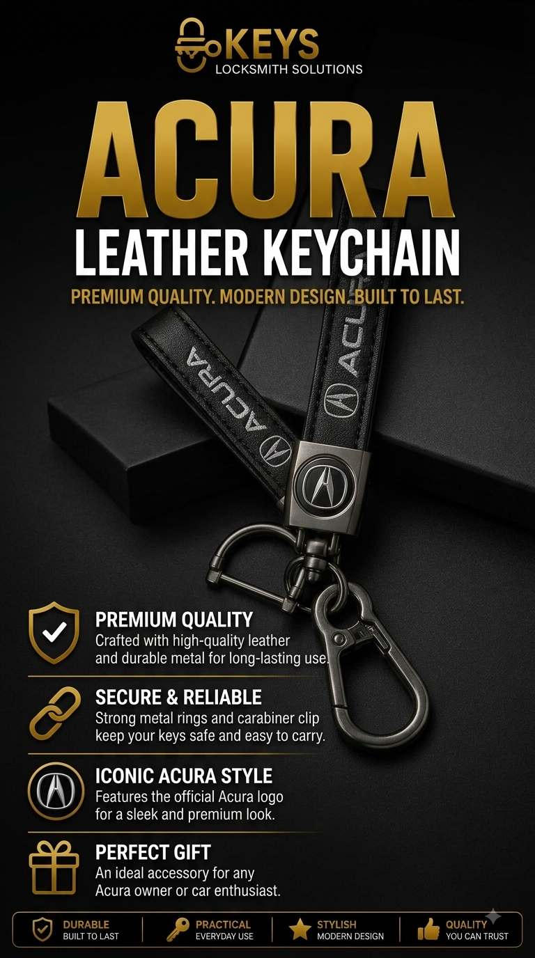 Acura Leather Keychain