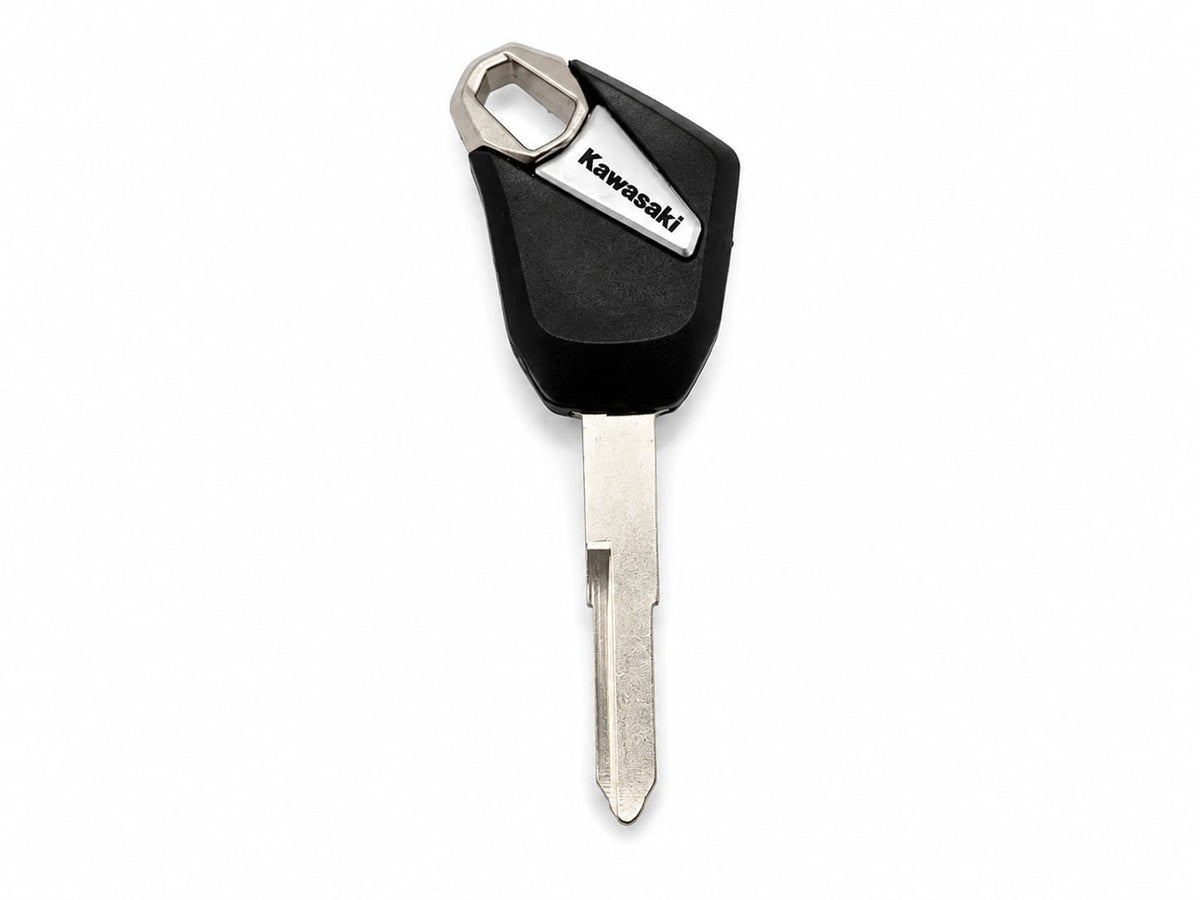 Title:
Kawasaki Motorcycle Key – Replacement Ignition Key with Black & Silver Head