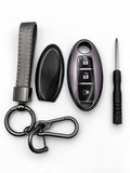 Title:
Nissan 3-Button Smart Key Fob Cover with Wrist Strap & Keychain