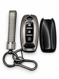 Title:
Nissan 3-Button Smart Key Fob Cover with Wrist Strap & Keychain – Altima, Maxima, Sentra, Rogue, Murano