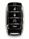 Title:
Dodge RAM 4-Button Key Fob Cover – Lock, Unlock, Remote Start, Tailgate & Panic