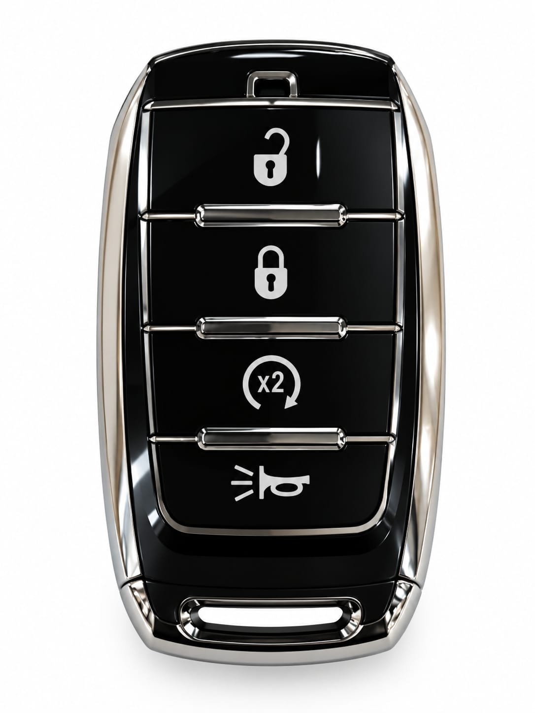Title:
Dodge RAM 4-Button Key Fob Cover – Lock, Unlock, Remote Start, Tailgate & Panic