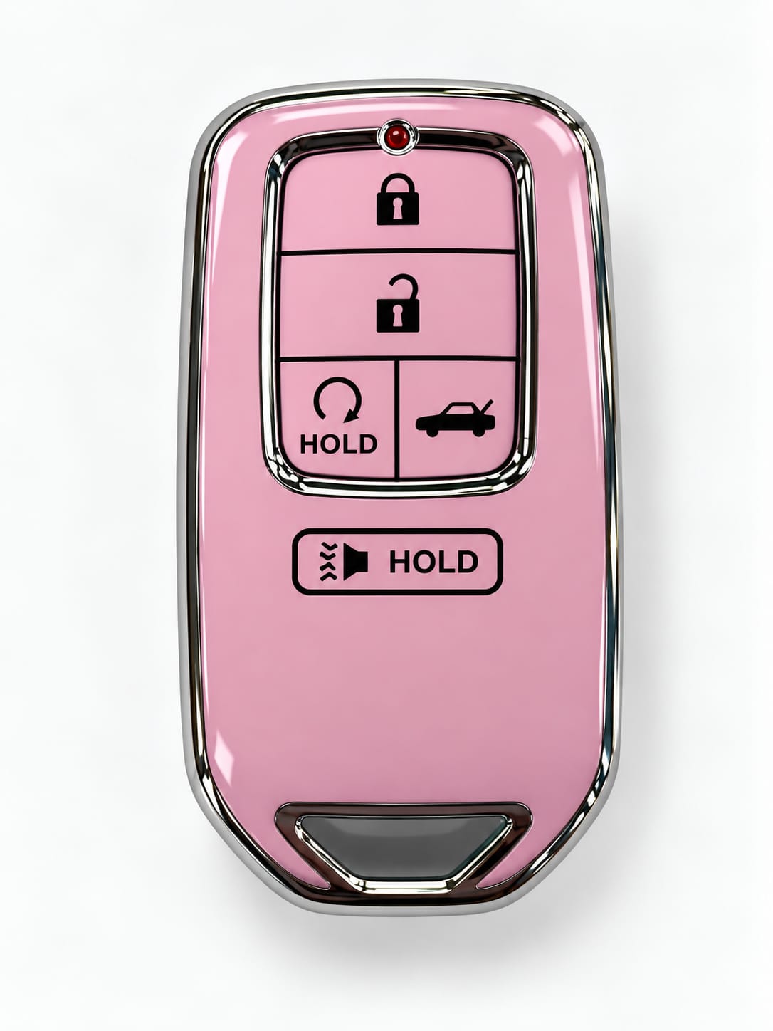 Honda 5-Button Key Fob Cover – White / Rose Gold
