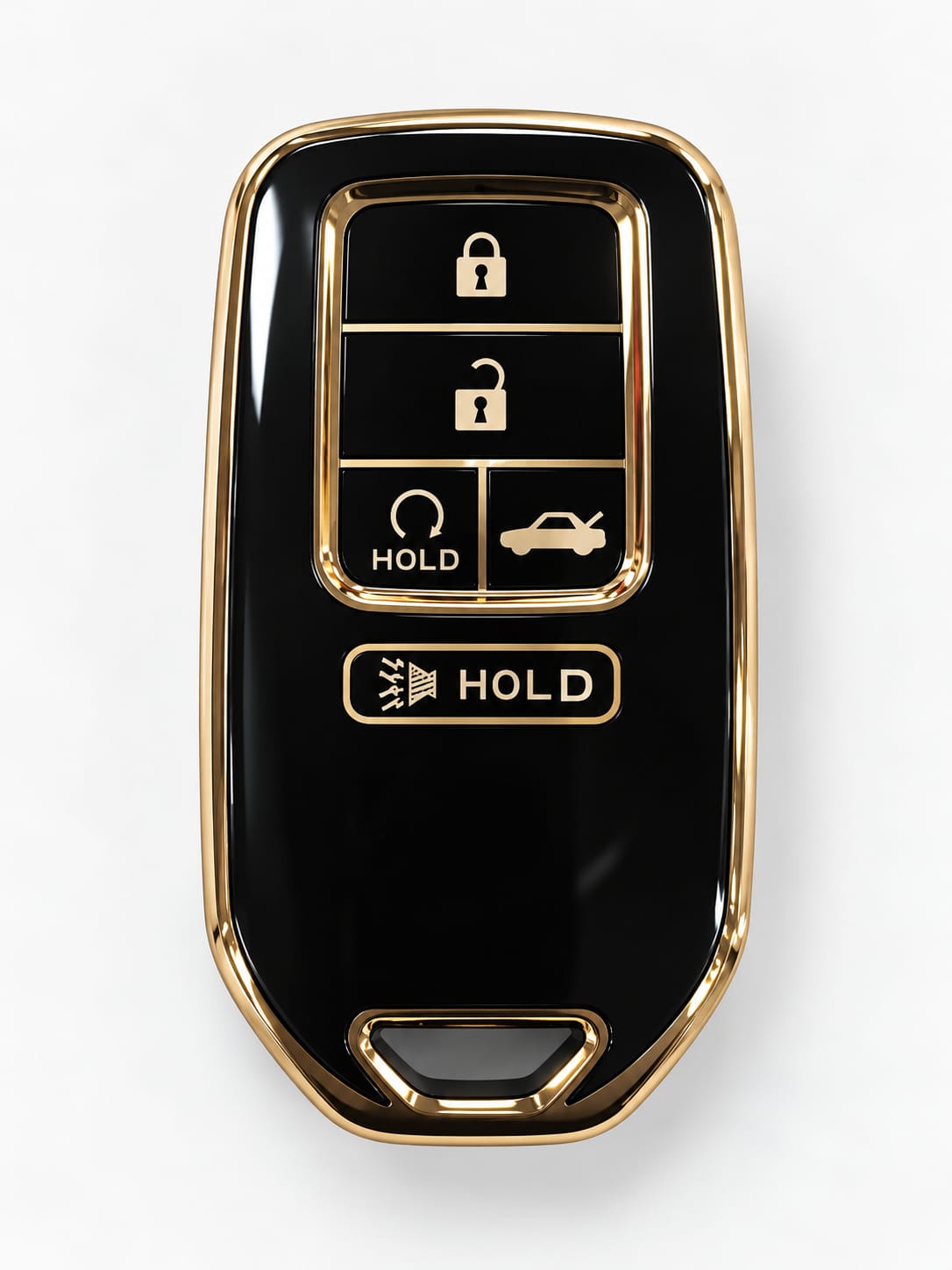 Honda 5-Button Key Fob Cover – White / Rose Gold
