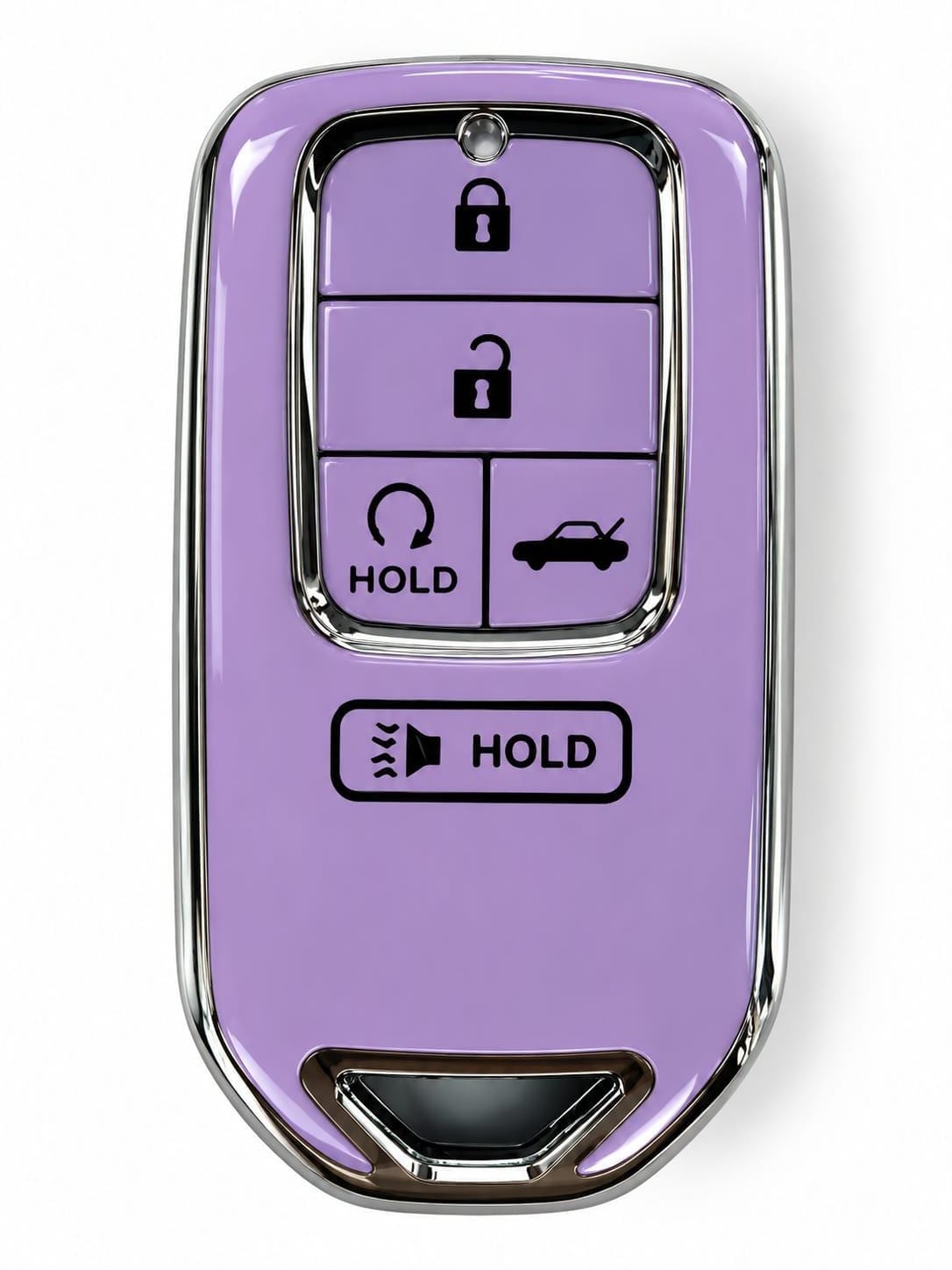Honda 5-Button Key Fob Cover – White / Rose Gold