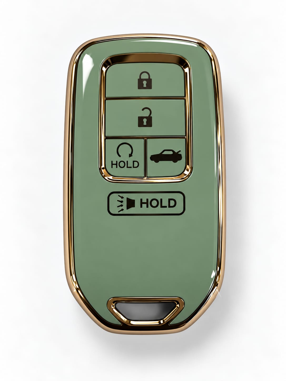 Honda 5-Button Key Fob Cover – White / Rose Gold