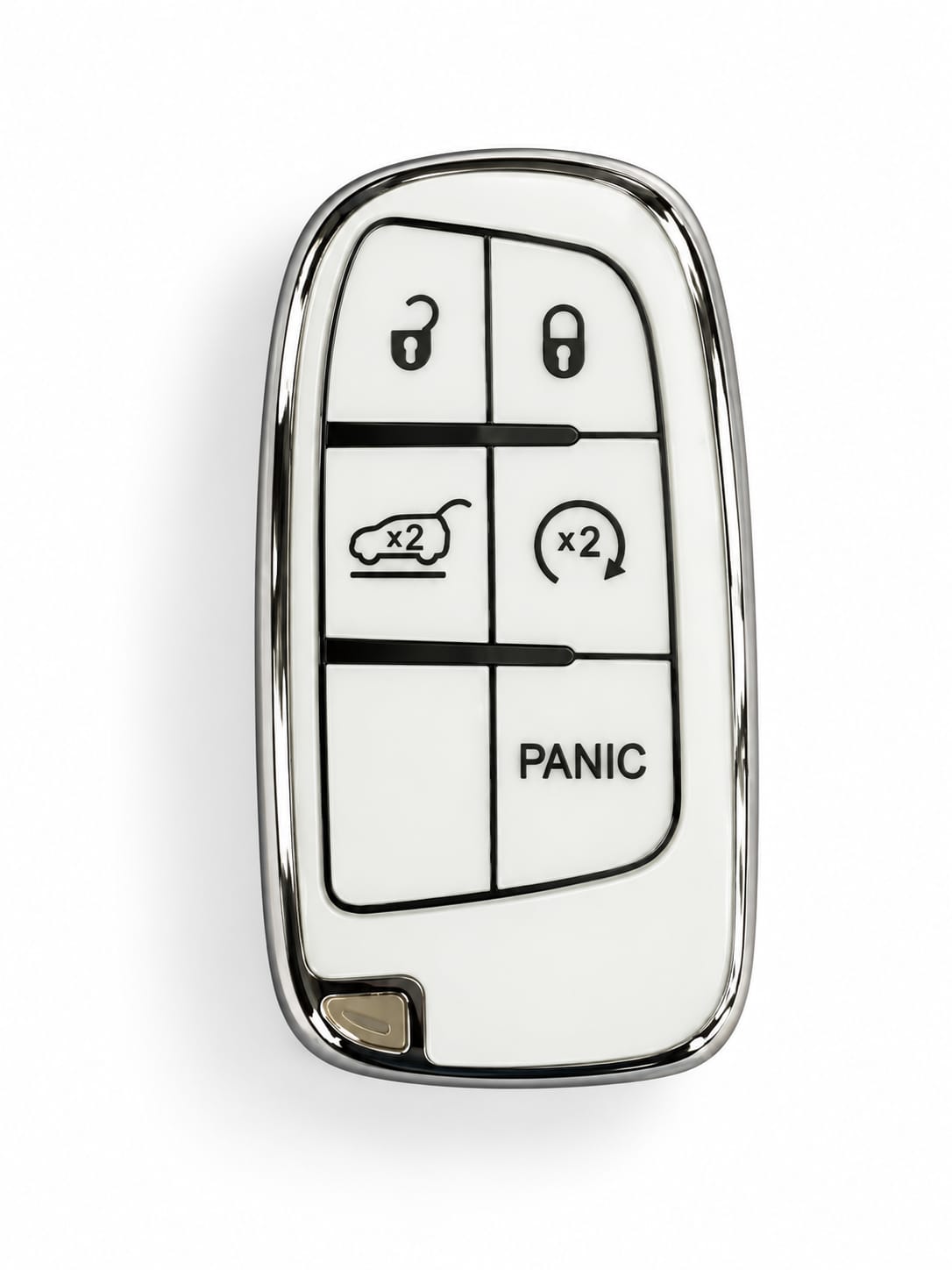 Dodge/Jeep/Ram Modern Smart Key Cover – Black/Gold