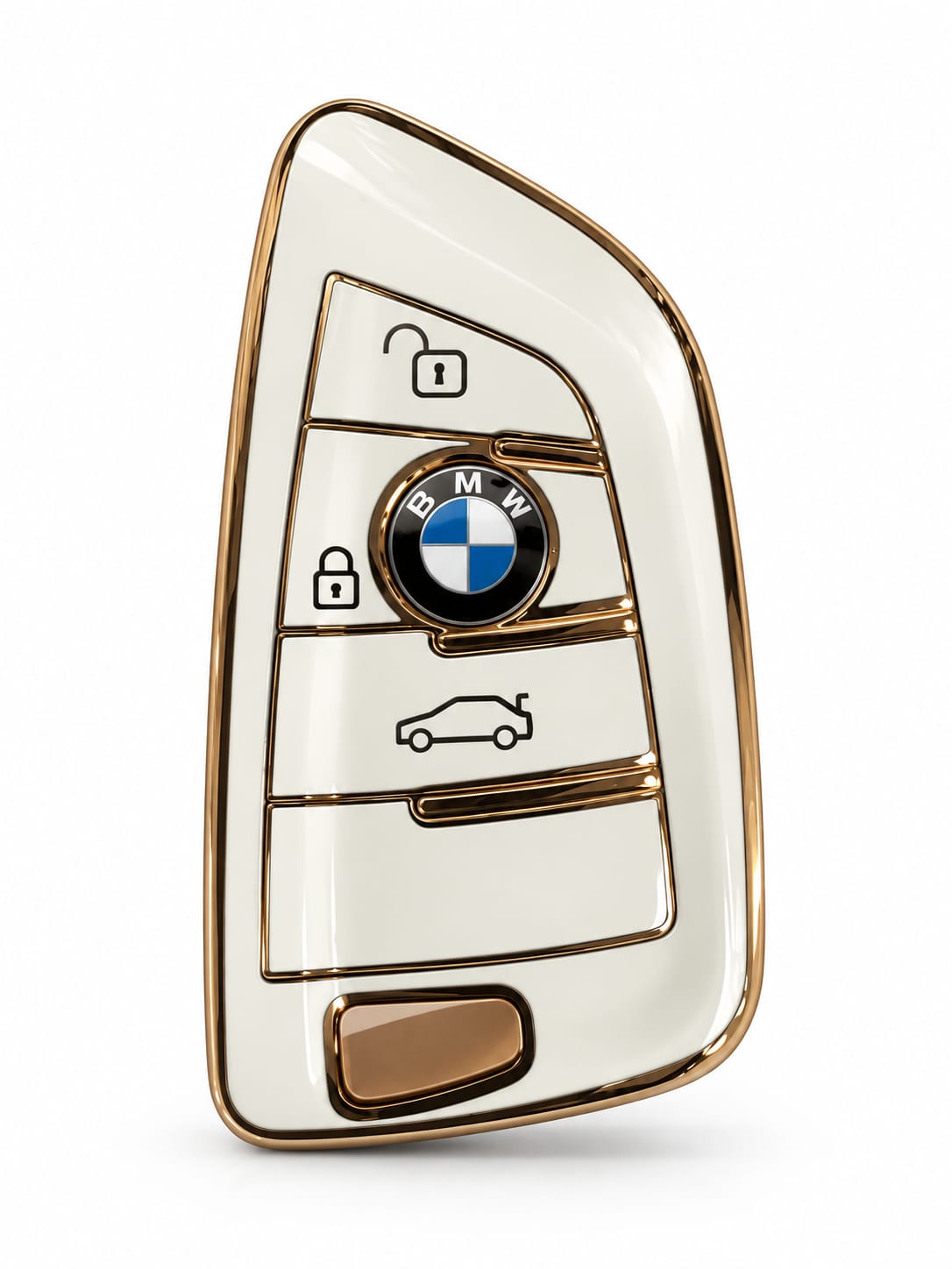 BMW Smart Key Fob Cover – Black / Gold