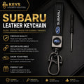 Subaru Leather Keychain & Carabiner Key Holder | Keys Locksmith