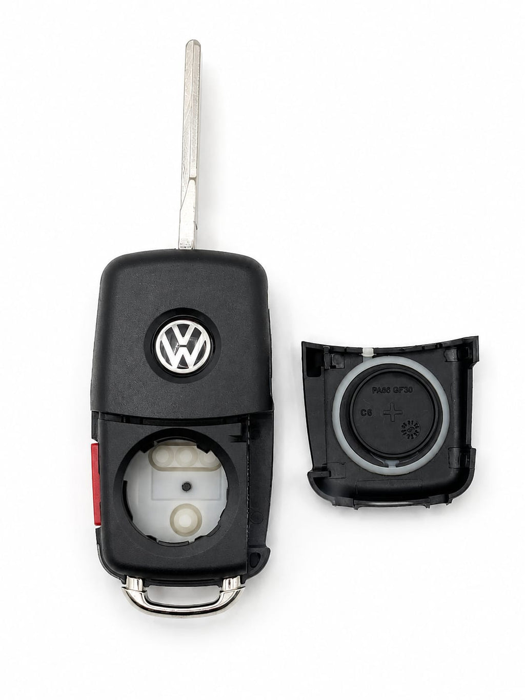 VW 3-Button Flip Key Shell HU66 Blade | Keys Locksmith