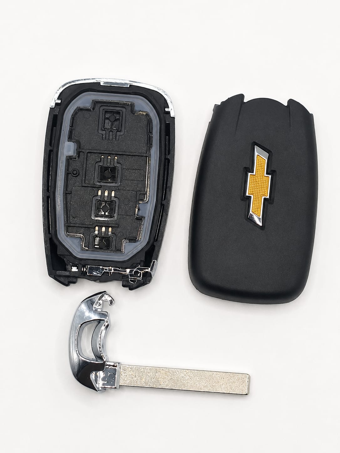 Chevy 4-Button Smart Key Shell Replacement & Blade | Keys Locksmith
