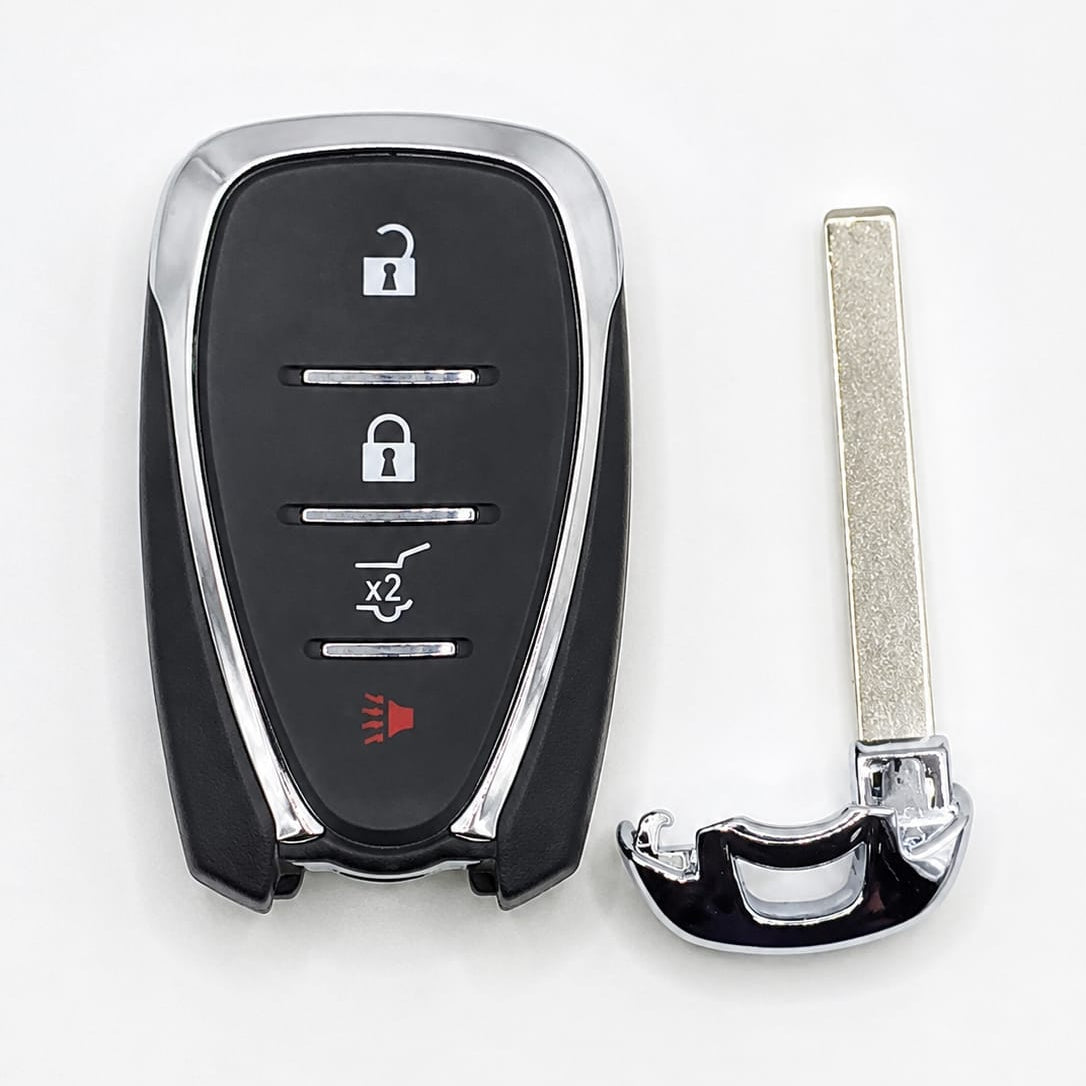 Chevy 4-Button Smart Key Shell Replacement & Blade | Keys Locksmith
