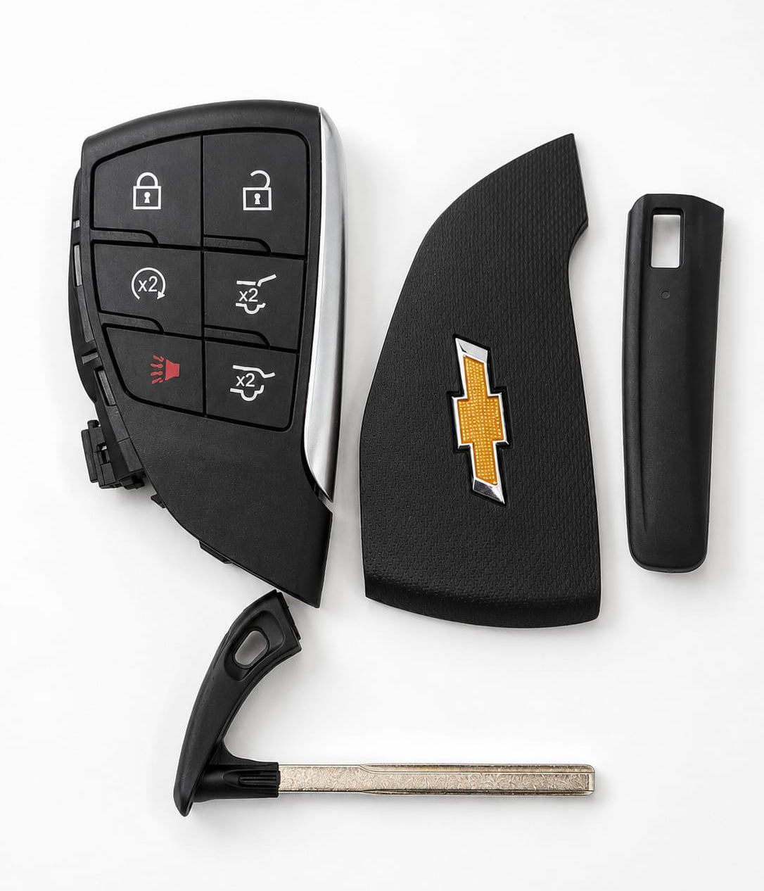Chevy GMC 6-Button Smart Key Shell & Blade | Keys Locksmith