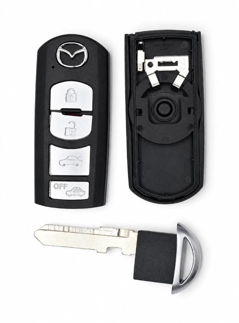 Mazda 4-Button Smart Key Shell & Blade (2010-2018) | Keys Locksmith