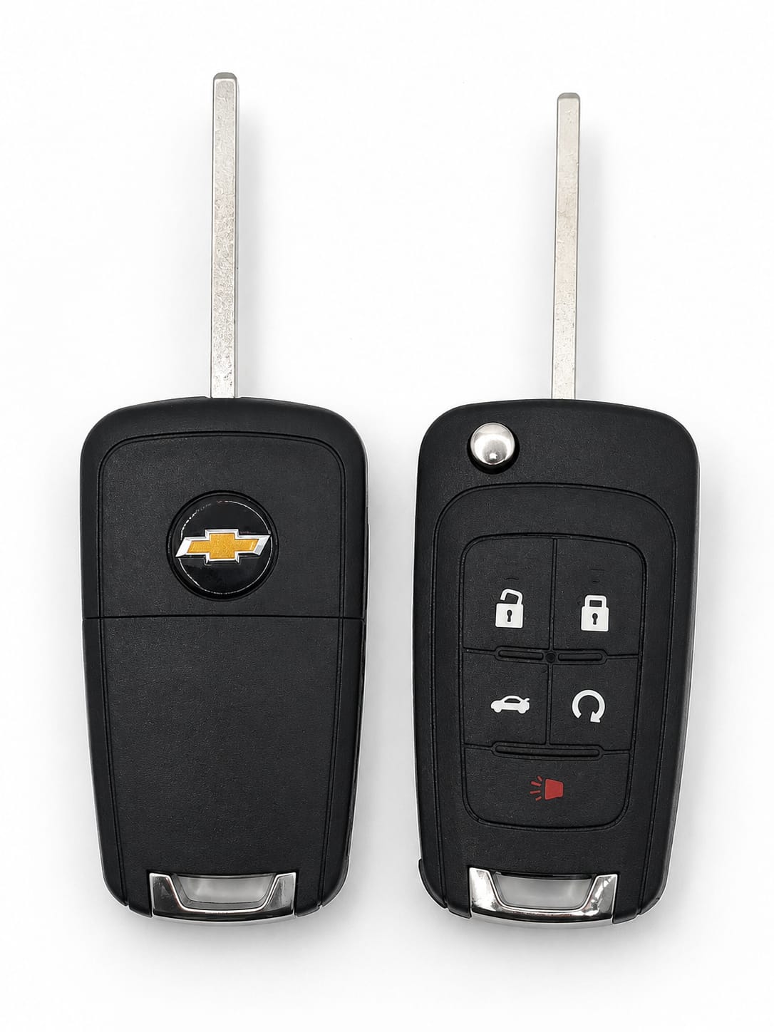 Chevy 5-Button Flip Key Shell & Blade | Keys Locksmith