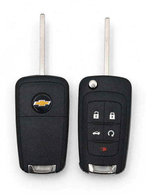 Chevy 5-Button Flip Key Shell & Blade | Keys Locksmith