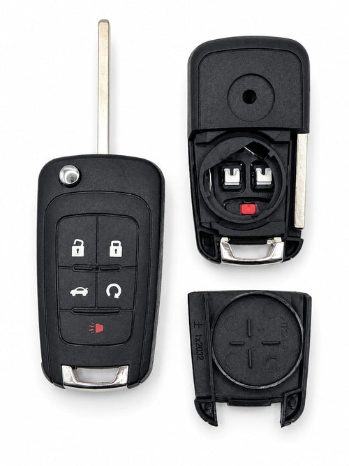 Chevy 5-Button Flip Key Shell & Blade | Keys Locksmith