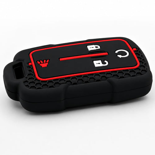 Chevy GMC Silicone Key Fob Cover Black & Red | Keys Locksmith