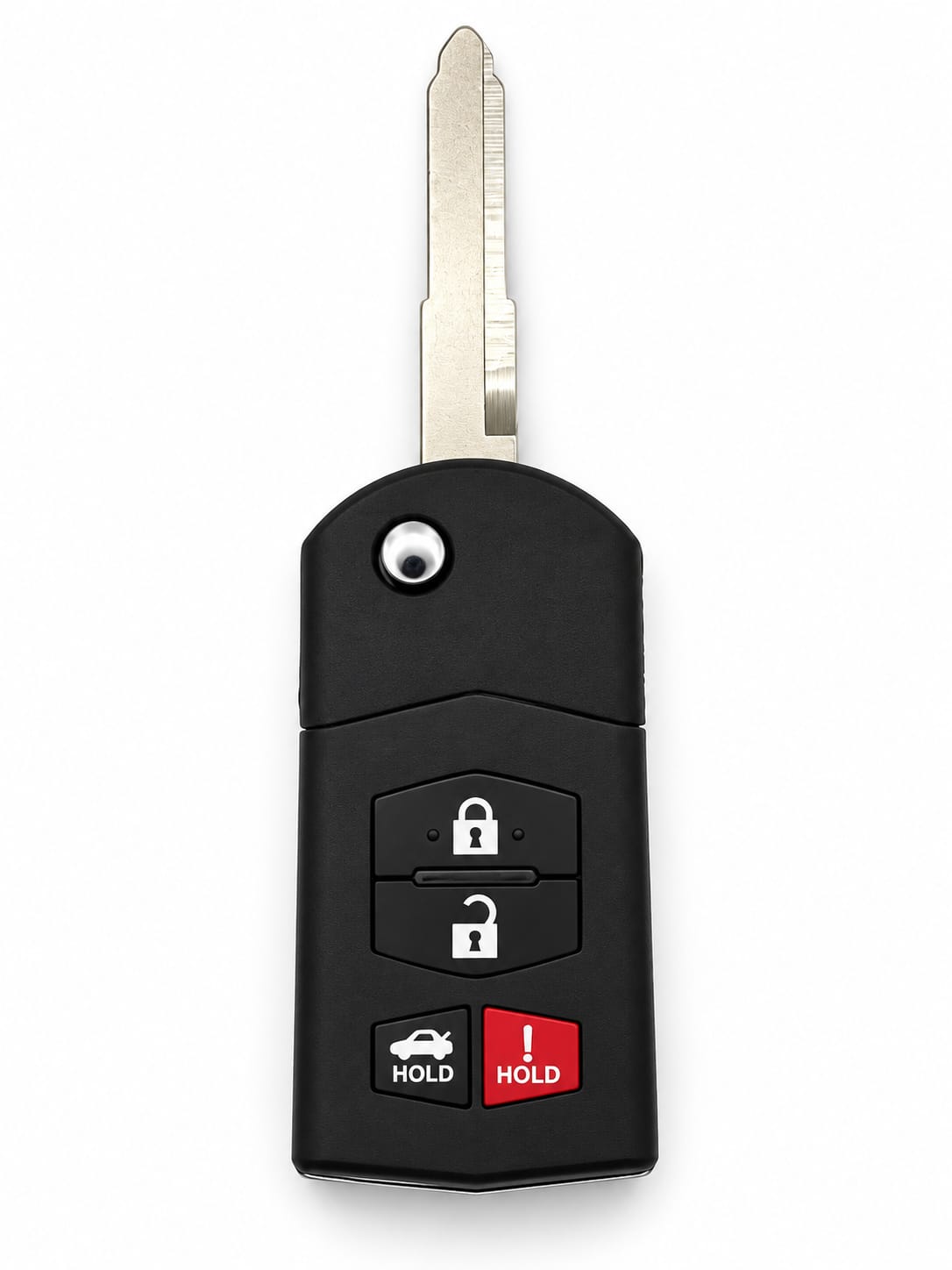 Mazda 4-Button Flip Key Shell Replacement