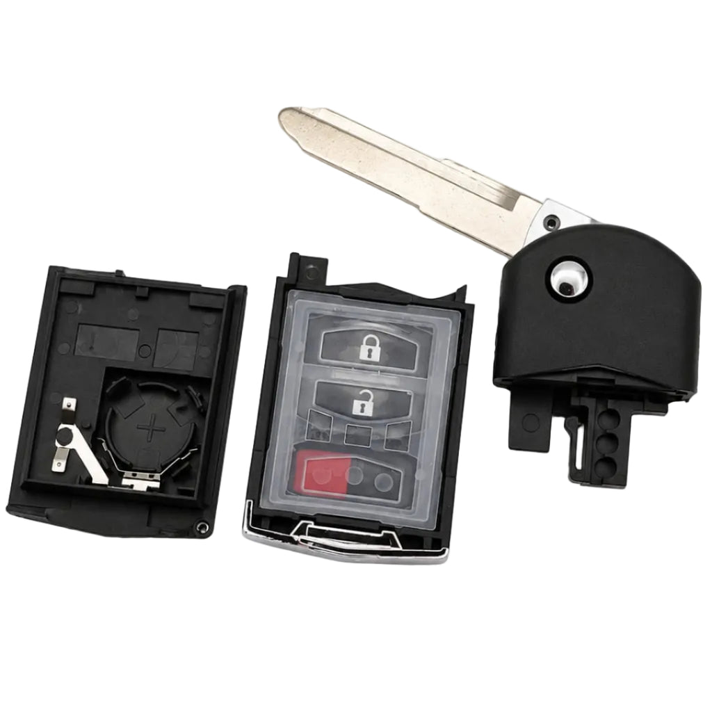 Mazda 4-Button Flip Key Shell Replacement
