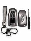 Title: Ford 5-Button Smart Key Fob Cover with Wrist Strap & Keychain – Explorer, Expedition, Escape, Edge, Bronco