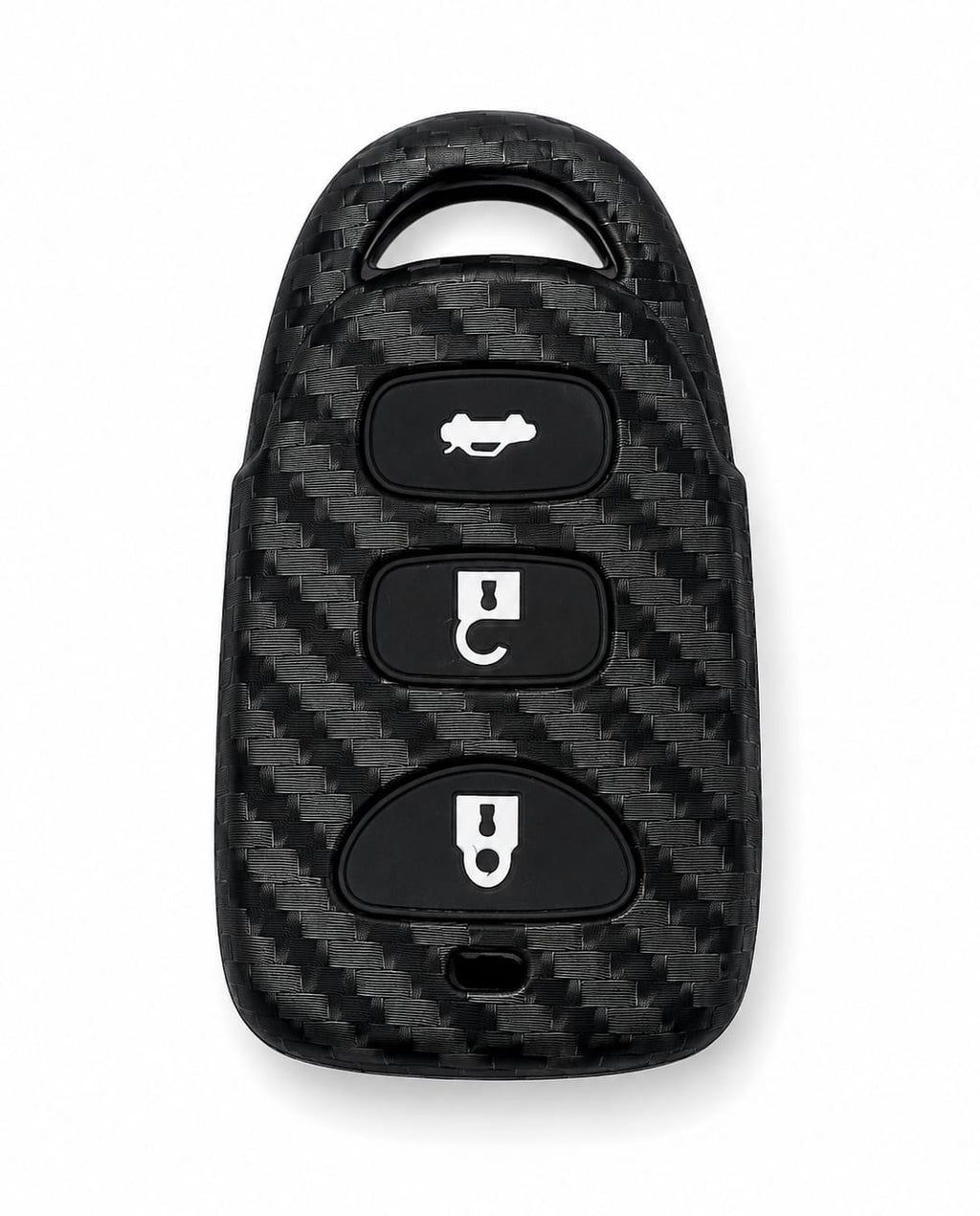 Hyundai 3-Button Key Fob Cover – Carbon Fiber Style
