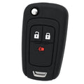 Chevy Silicone Flip Key Fob Cover – 3 Button Black