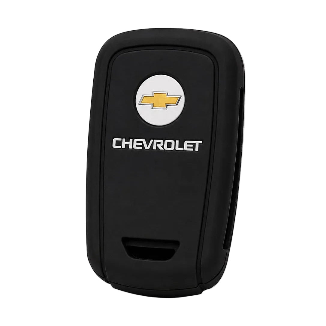 Chevy Silicone Flip Key Fob Cover – 3 Button Black