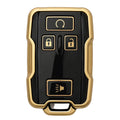 Chevy & GMC 4-Button Smart Key Cover – Black / Gold