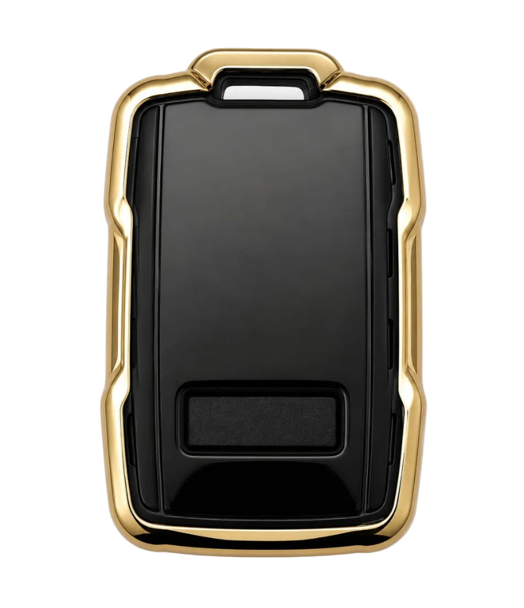 Chevy & GMC 4-Button Smart Key Cover – Black / Gold
