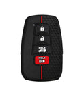 Toyota Oval Sport Honeycomb 4-Button Key Fob Cover – Silicone Case