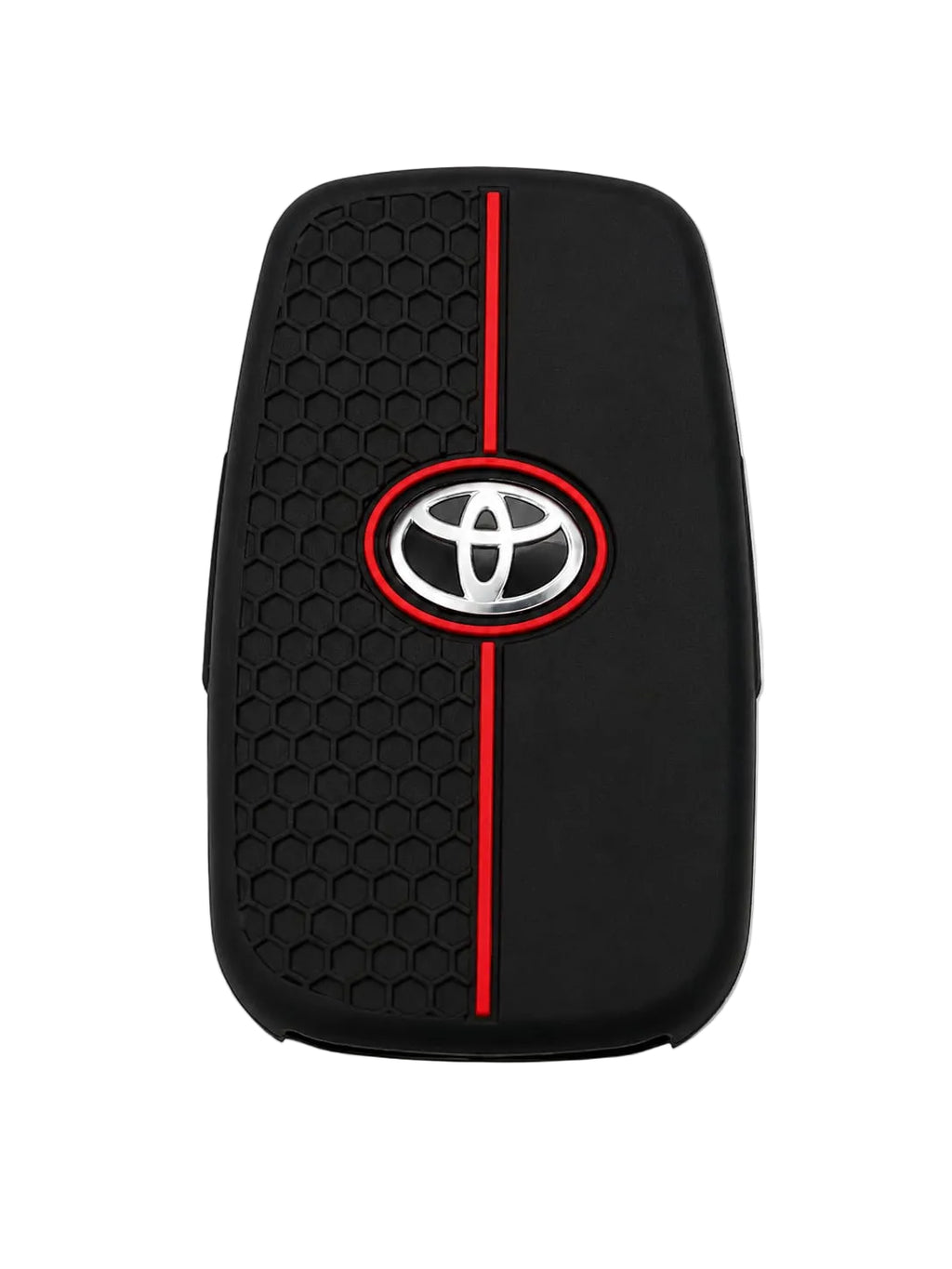 Toyota Oval Sport Honeycomb 4-Button Key Fob Cover – Silicone Case