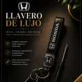 Honda Luxury Leather Keychain Black | Keys Locksmith