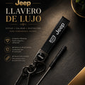 Jeep Luxury Leather Keychain Black | Keys Locksmith
