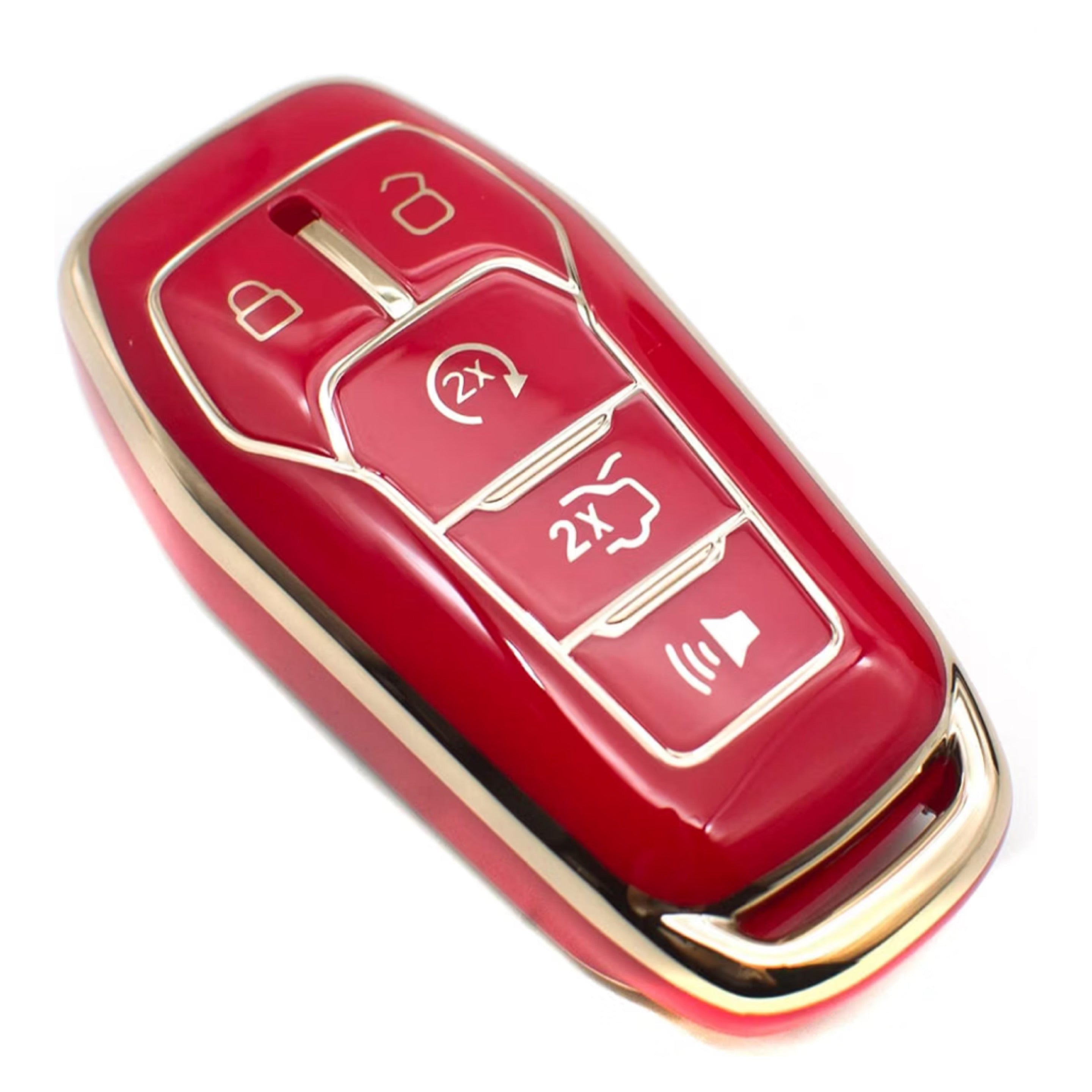 Ford Key Fob Cover Red Gold 5B | Keys Locksmith