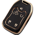 Chevy GMC 5-Button Key Fob Cover Black Gold | Keys Locksmith