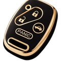 Honda Key Fob Cover Black Gold 4B | Keys Locksmith