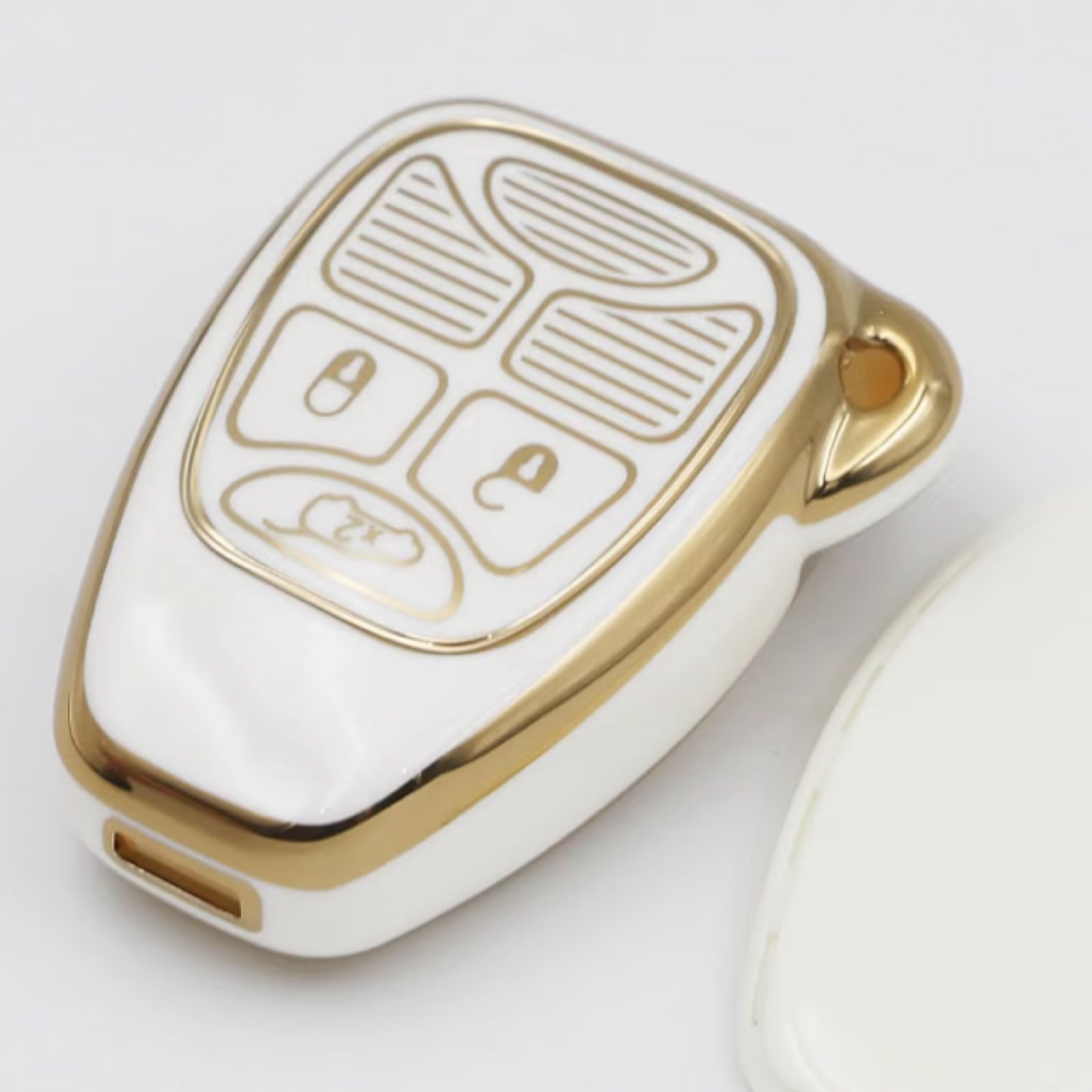 Jeep Key Fob Cover White Gold | Keys Locksmith