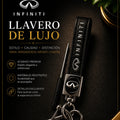 Infiniti Leather Keychain Strap Gunmetal | Keys Locksmith