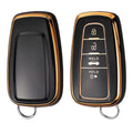 Toyota Modern 4-Button Smart Key Cover Black | Keys Locksmith