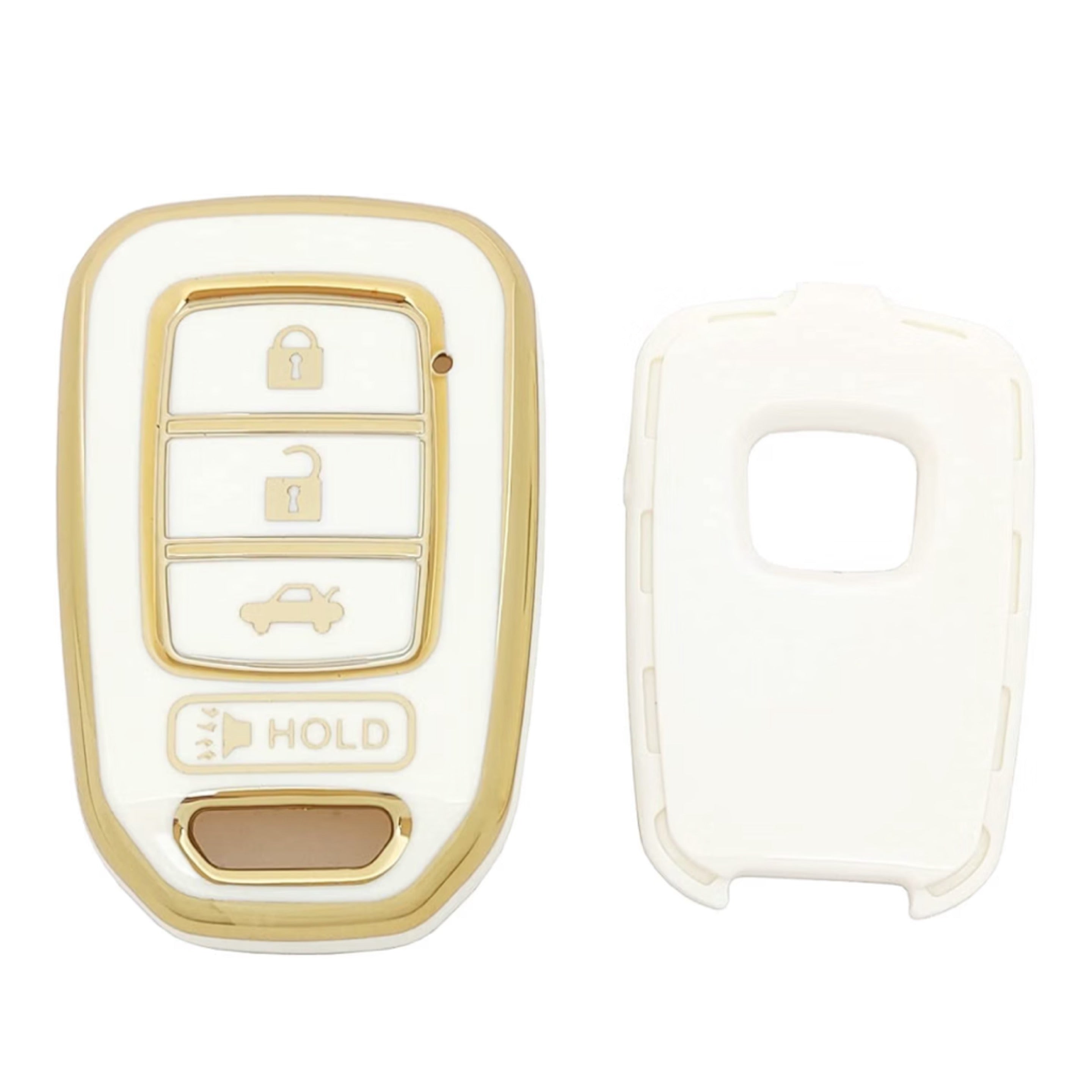 Honda Key Fob Cover White Gold 4B | Keys Locksmith