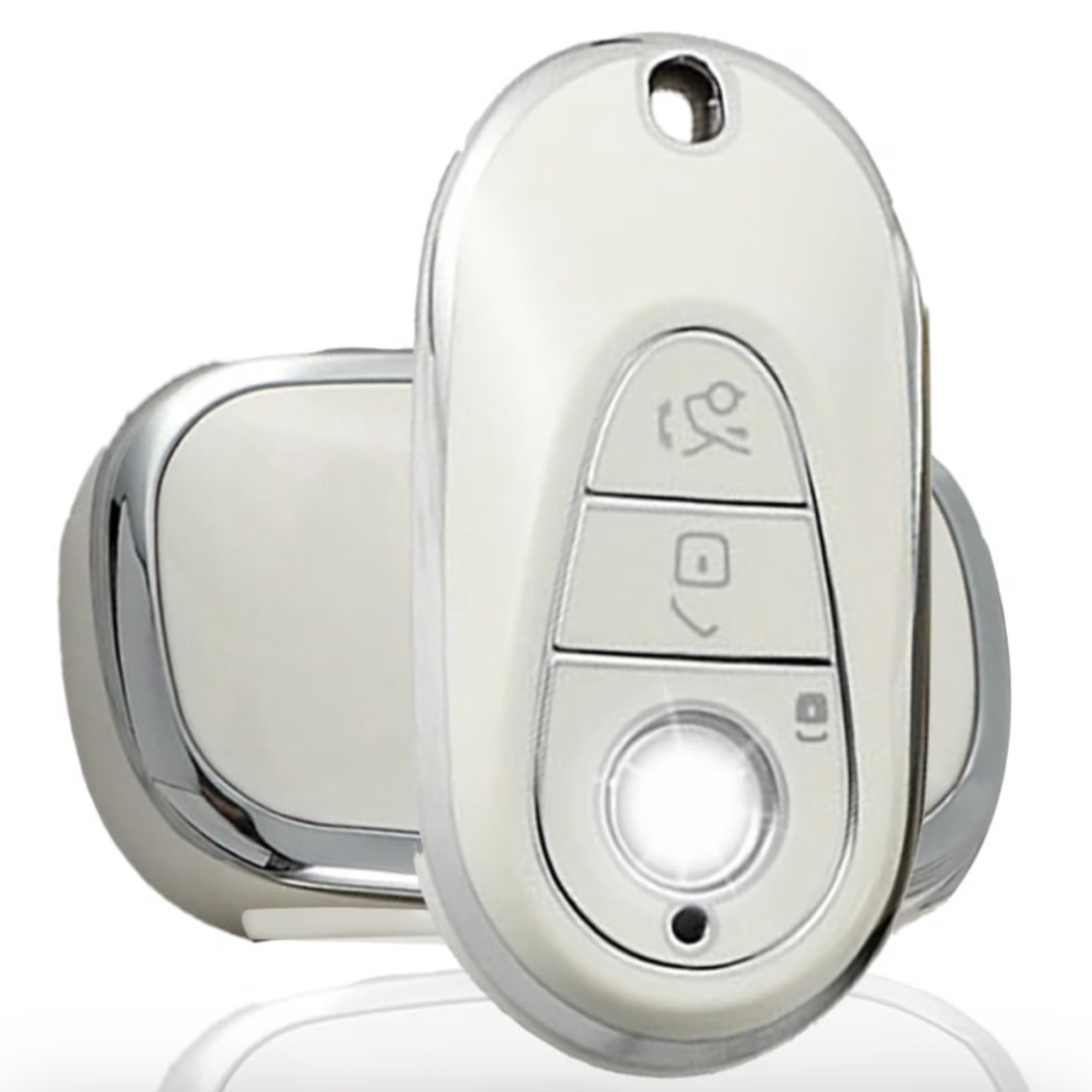 Mercedes-Benz Teardrop Smart Key Cover White | Keys Locksmith