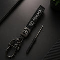 Toyota Leather Keychain Strap Gunmetal | Keys Locksmith