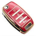 Hyundai/Kia Smart Key Cover – Red/Gold