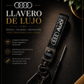 Audi Leather Keychain Strap Gunmetal | Keys Locksmith